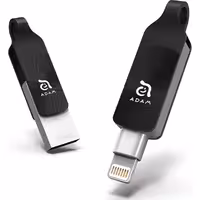 آدام المنتس فلش مموری لایتنینگ مدل iKlips DUO Plus ظرفیت 128 گیگابایت مشکی - Hiapple.ir