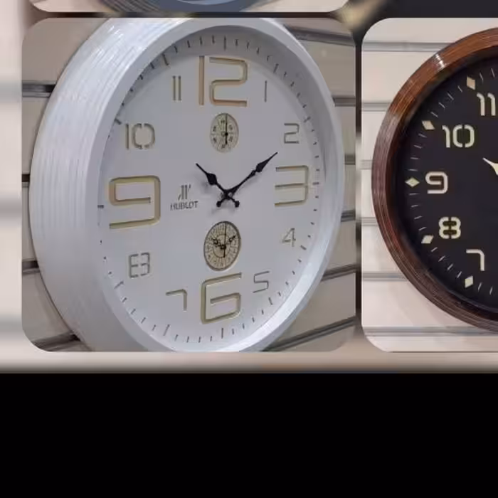 ساعت دیواری مارک هابلوت 3 موتوره آرام گرد قطر 60 سانتی متر