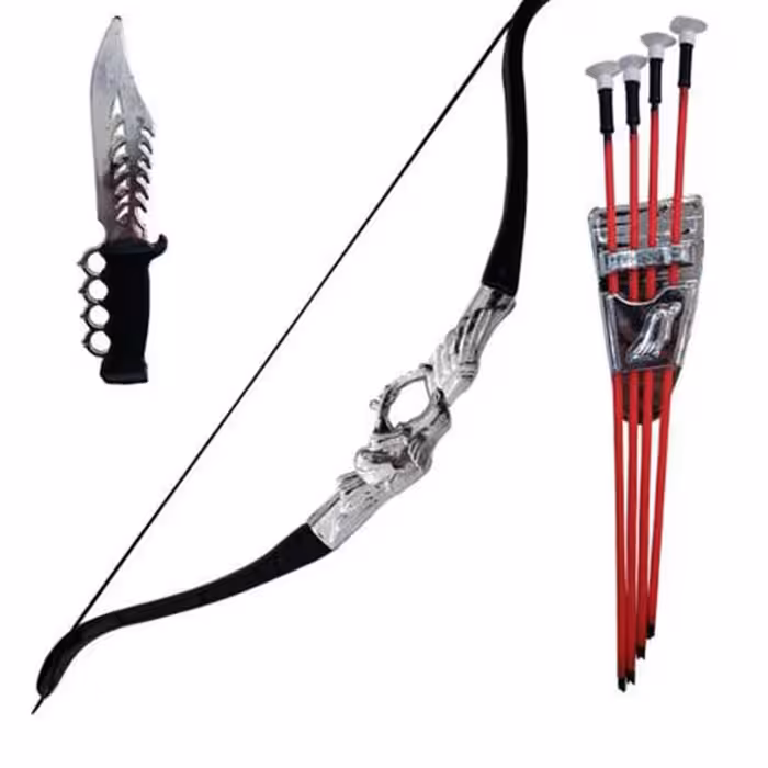 تیر و کمان اسباب بازی مدل جنگجو خنجر دار کد 9040