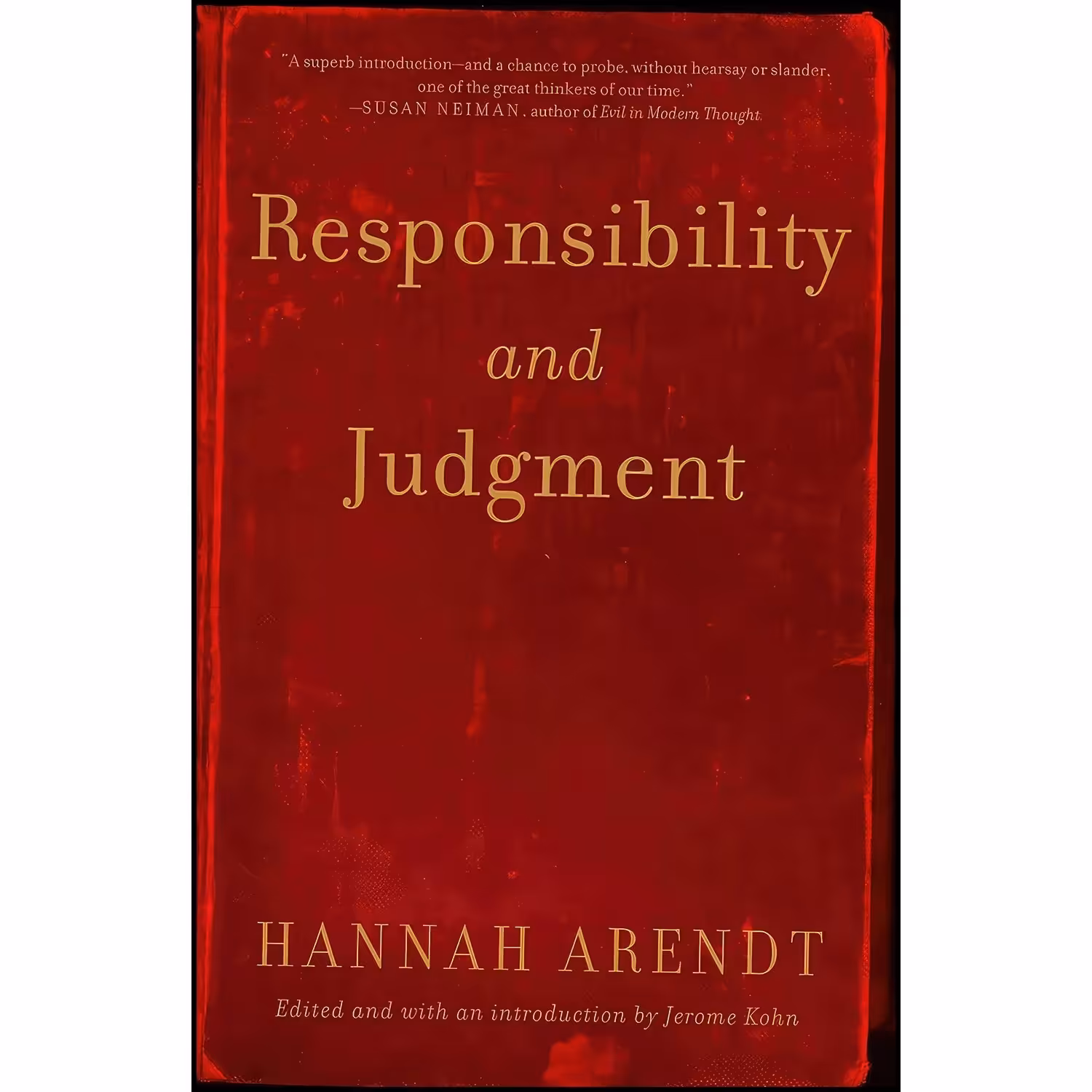 کتاب زبان اصلی Responsibility and Judgment اثر Hannah Arendt انتشارات Schocken