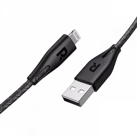 کابل شارژ 1.2 متری USB به Lightning راوپاور مدل RP-CB1026