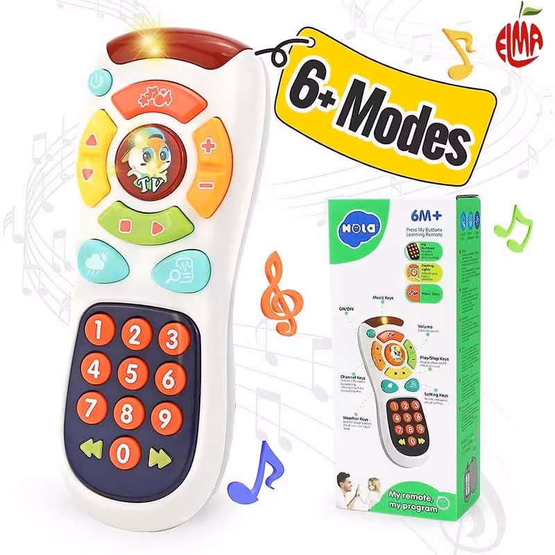 کنترل تی وی نشکن موزیکال 3113 هولی تویز Huile Toys