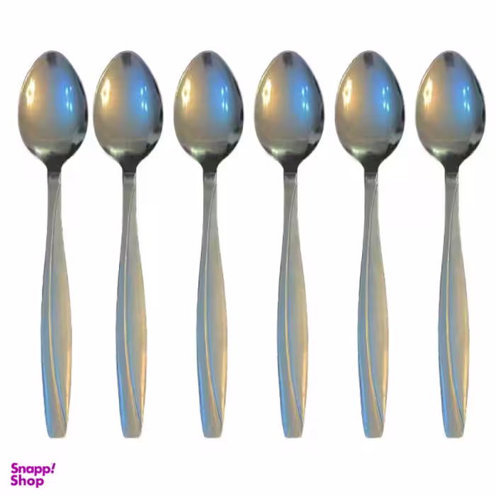 قاشق چای خوری مدل مایز بسته 6 عددی
