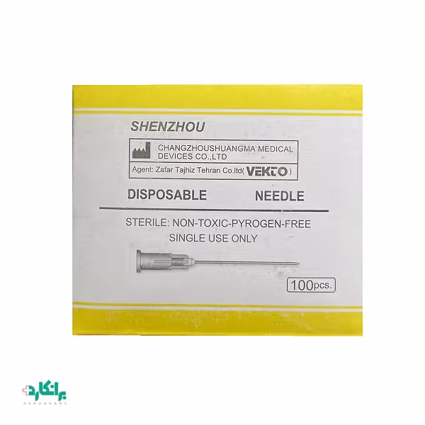 سر سوزن گیج 19 زرد کم‌رنگ وکتو-Vekto