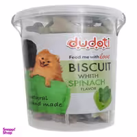 غذای تشویقی سگ دودوتی مدل Biscuit Spinach وزن 150 گرم