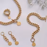 سرویس کارتیر با آویز سکه الیزابت 