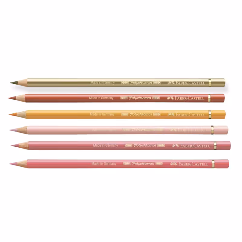 مداد رنگی فابر کاستل مدل پلی کروموس بسته 6 عددی