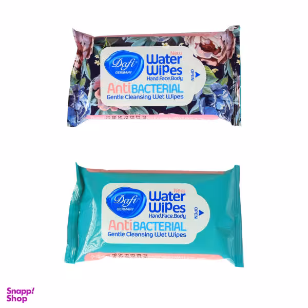 دستمال مرطوب دافی (Dafi) مدل Anti Bacterial G10 بسته 24 عددی مجموعه 2 عددی