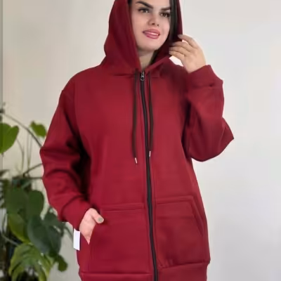 هودی دورس پنبه داخل کرکی جلو زیپ