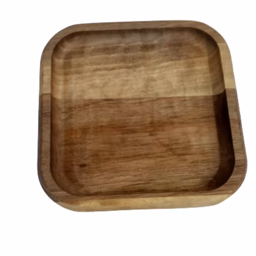 زیر لیوانی و پیش دستی چوبی مربع کد 233