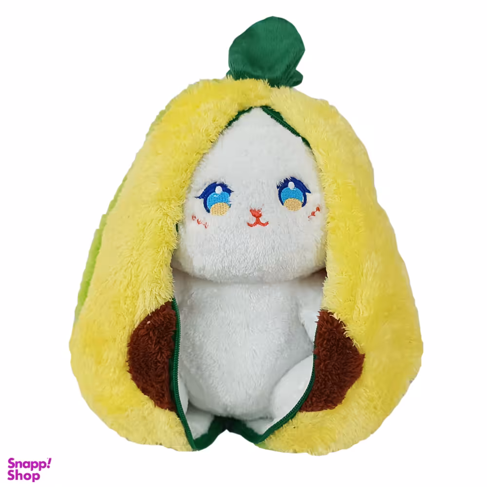 عروسک پولیشی خرگوش مدل آووکادو سوپرایزی ارتفاع 30 سانتی متر