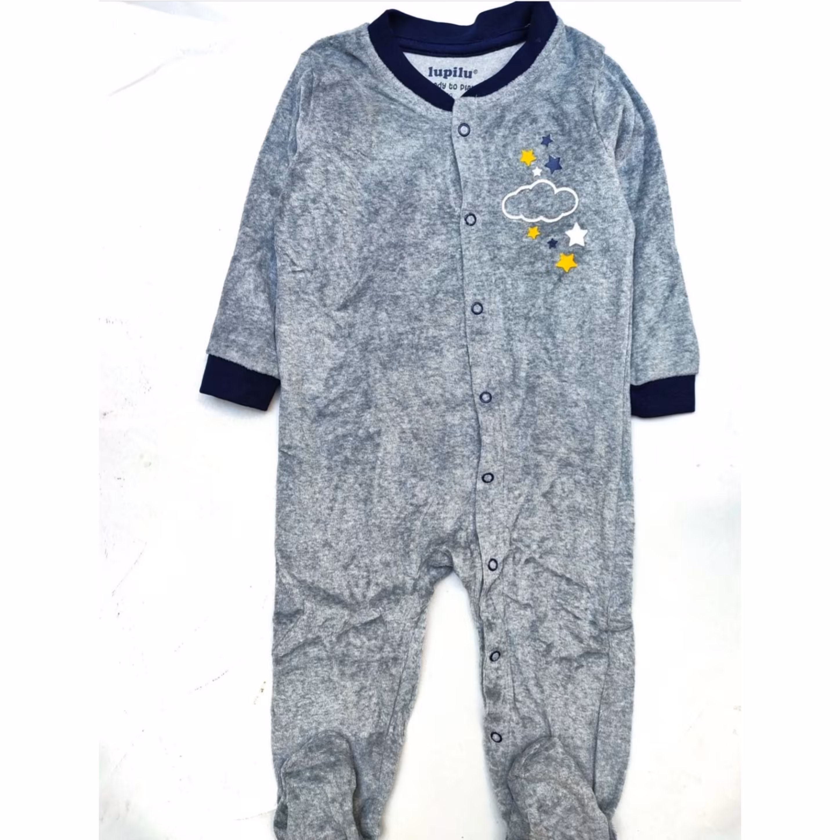 سرهمی  جو ر ابدار مخمل وارداتی لوپیلو سایز 9 تا 12 ماه