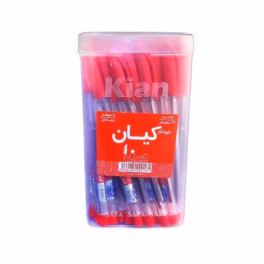 خودکار قرمز کیان طرح صفا اندازه 0.7 میلیمتر 