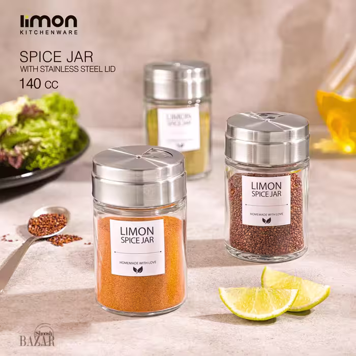 جای ادویه در استیل 140 سی سی لیمون کد 2383