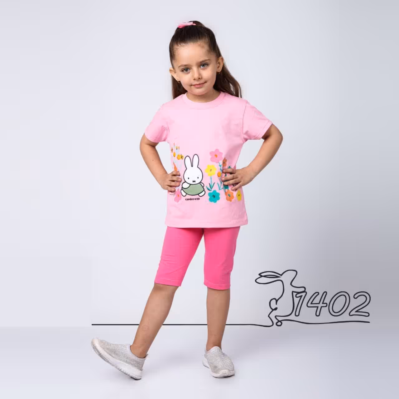 ست بلوز شلوار خرگوش و گلها سایز 50 و 55