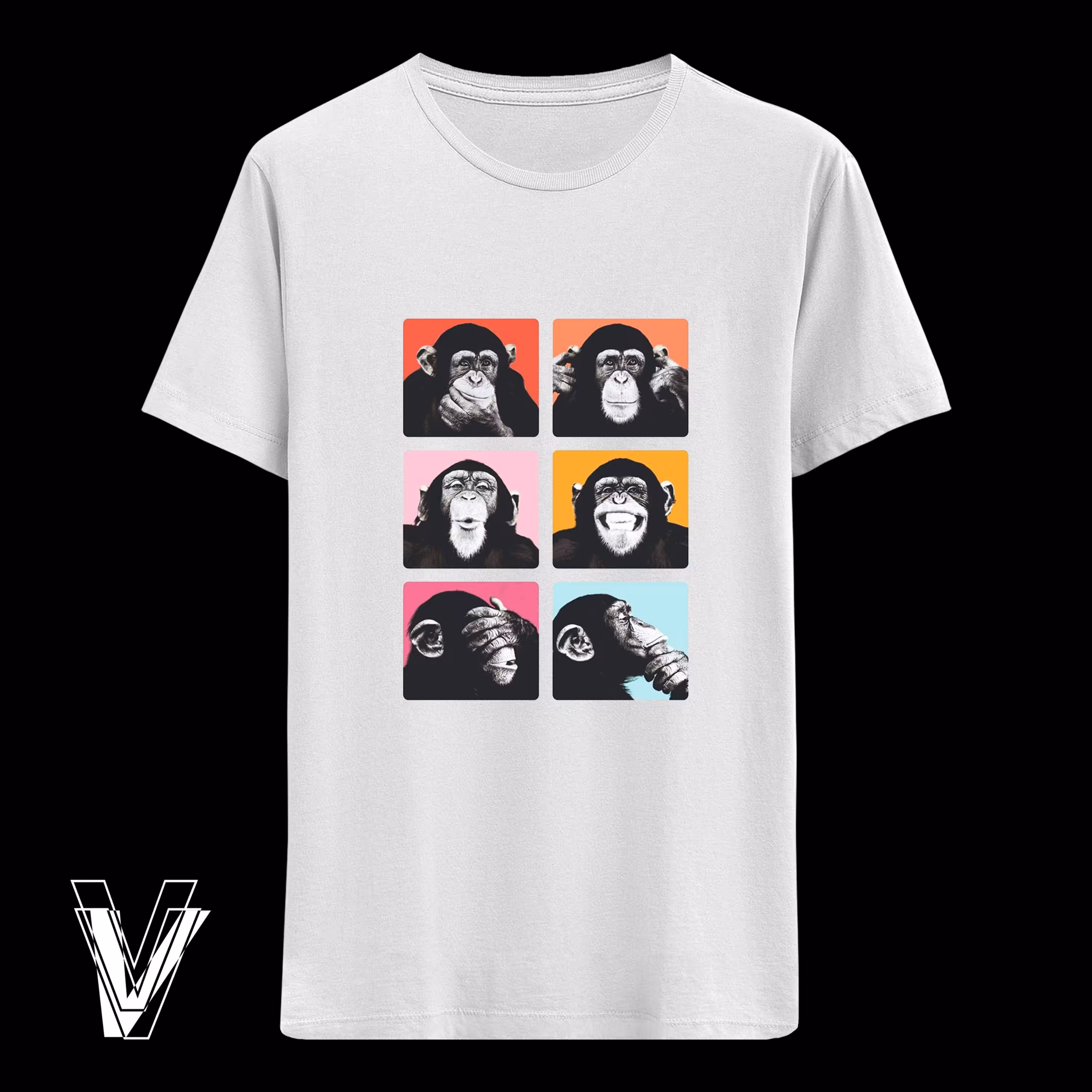 تیشرت استین کوتاه مدل میمون