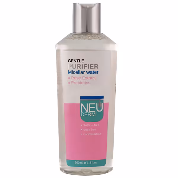 محلول پاک کننده آرایش صورت نئودرم مدل 1112 حجم 200 میلی لیتر