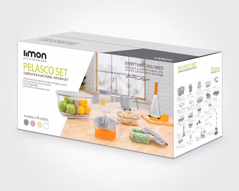 سرویس پلاسکو آشپزخانه لیمون کد 2251