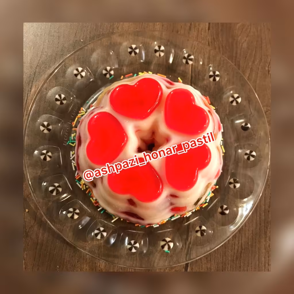 ژله قلبی سایز کوچک خانگی