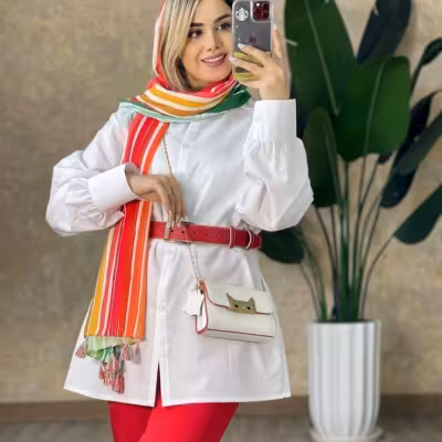 شومیزسفید تکی داکرون