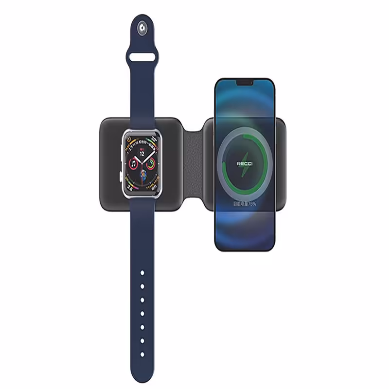 شارژر وایرلس مگنتی سه کاره رسی مدل Recci Wireless Charger RCW-13