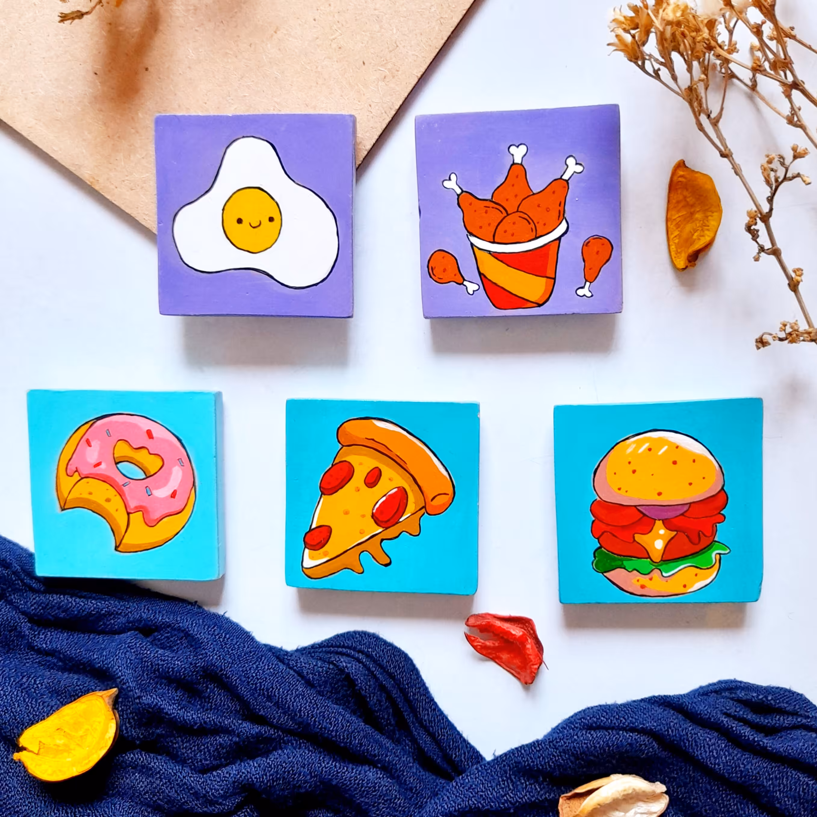 مگنت های سفالی (هنردست)سایز5سانتی