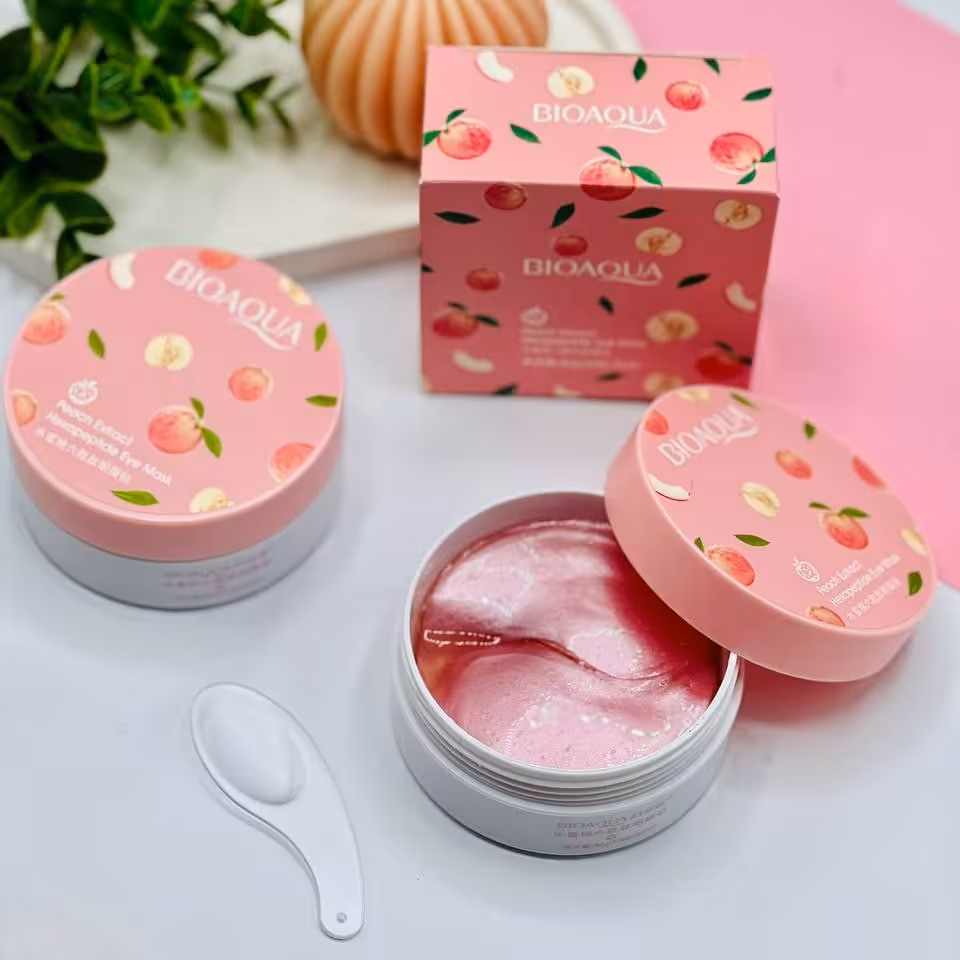 ماسک زیر چشم  بیوآکوا 60 عددی حاوی ویتامین انتی اکسیدان و رفع تیرگی