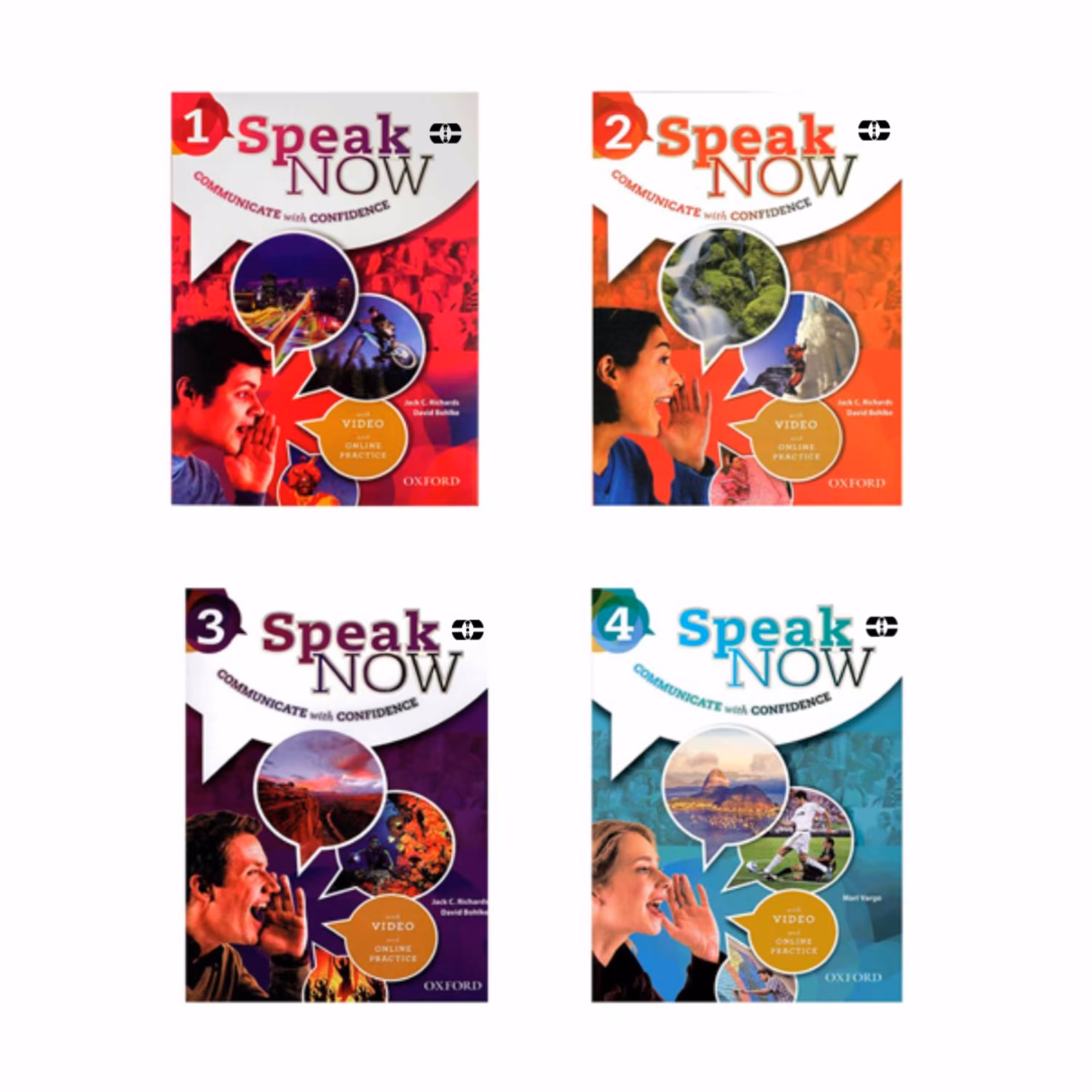 کتاب Speak Now اثر David Bohlke and Jack C Richards انتشارات کمبریج 4جلدی