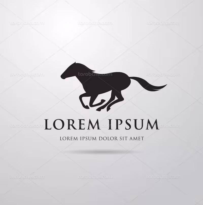 وکتور لوگوی اسب مشکی | گرافیک با طعم تربچه