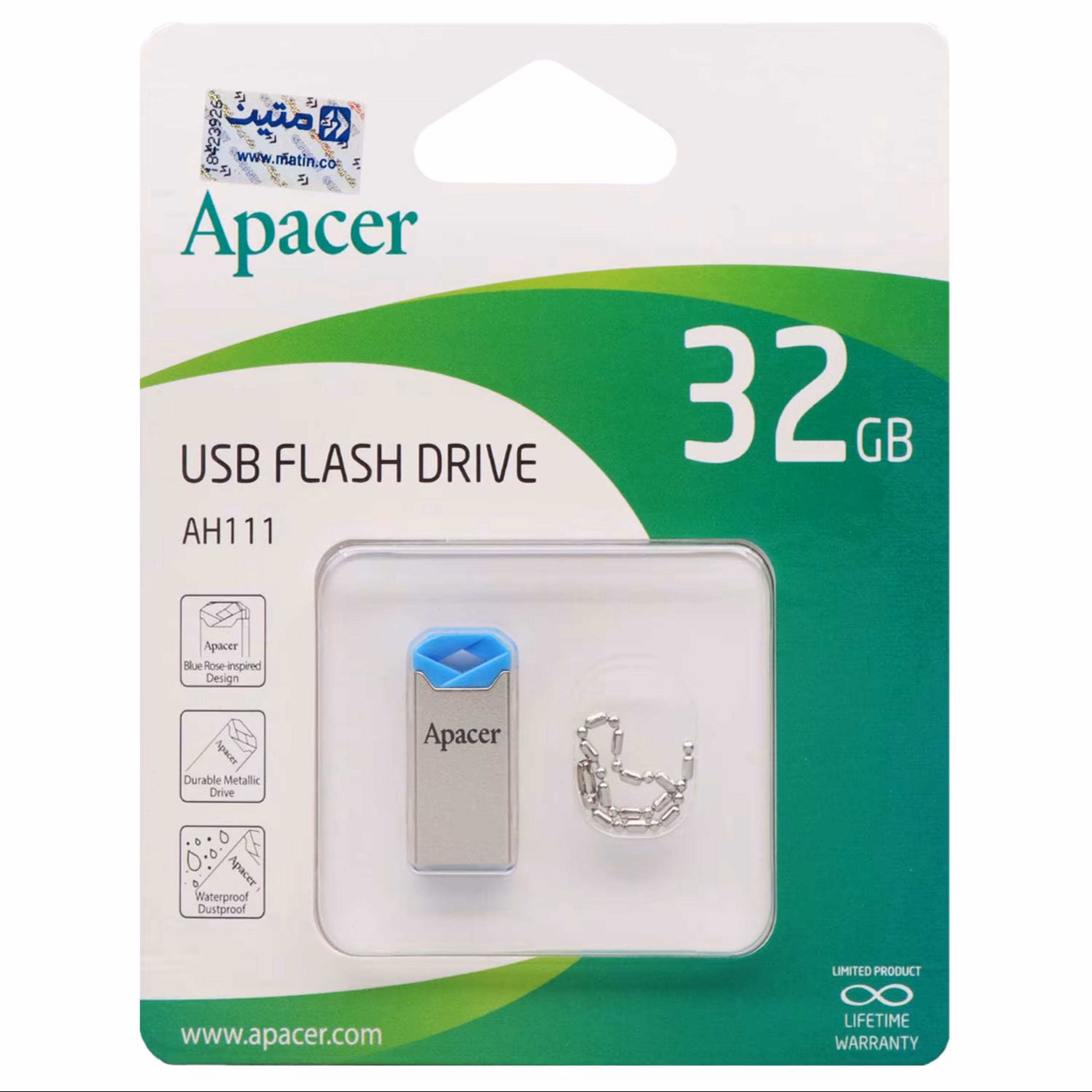 فلش 32 گیگ Apacer مدل AH111  