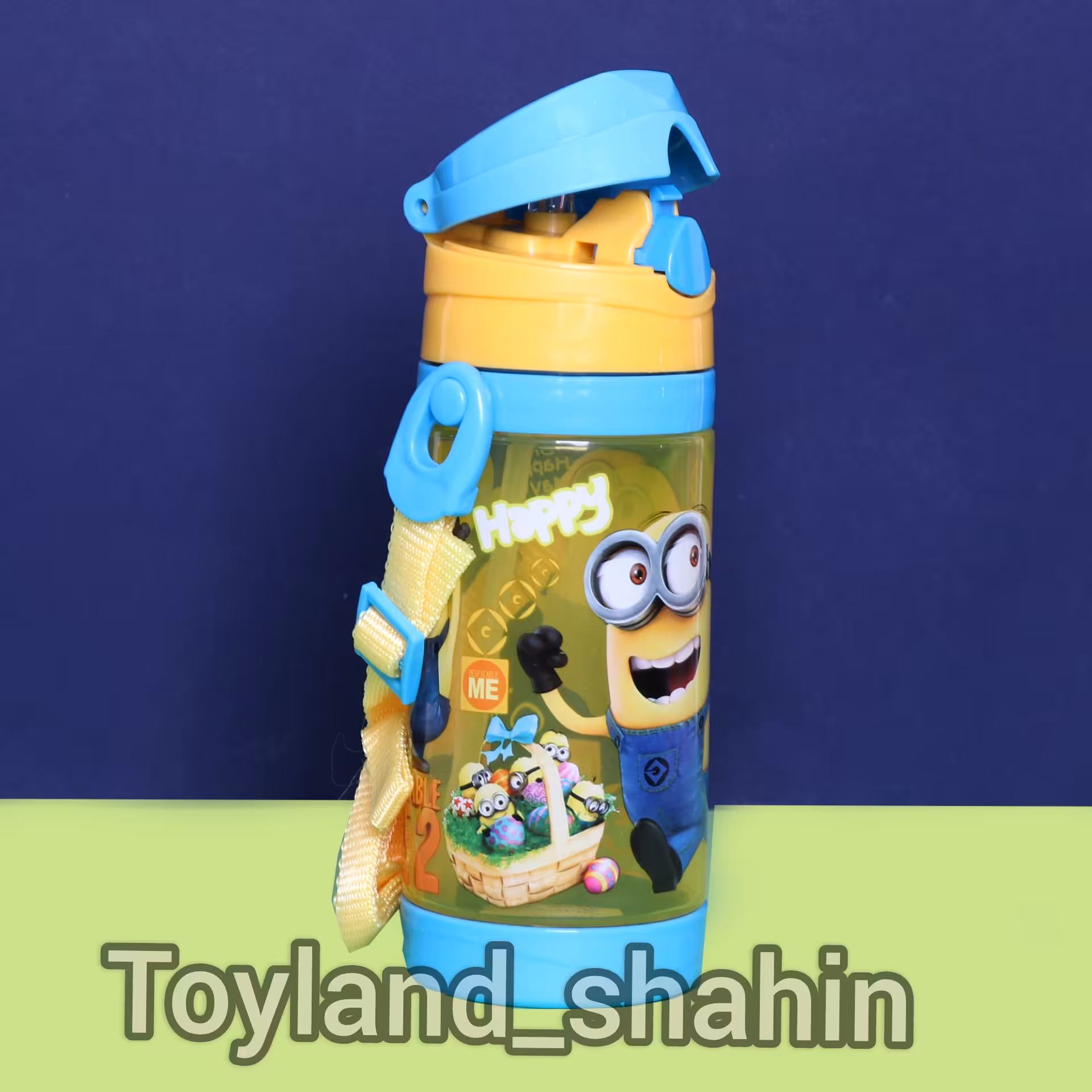 قمقمه کودک، قمقمه بچگانه، قمقمه مینیون(نی دار،ضد چکه)