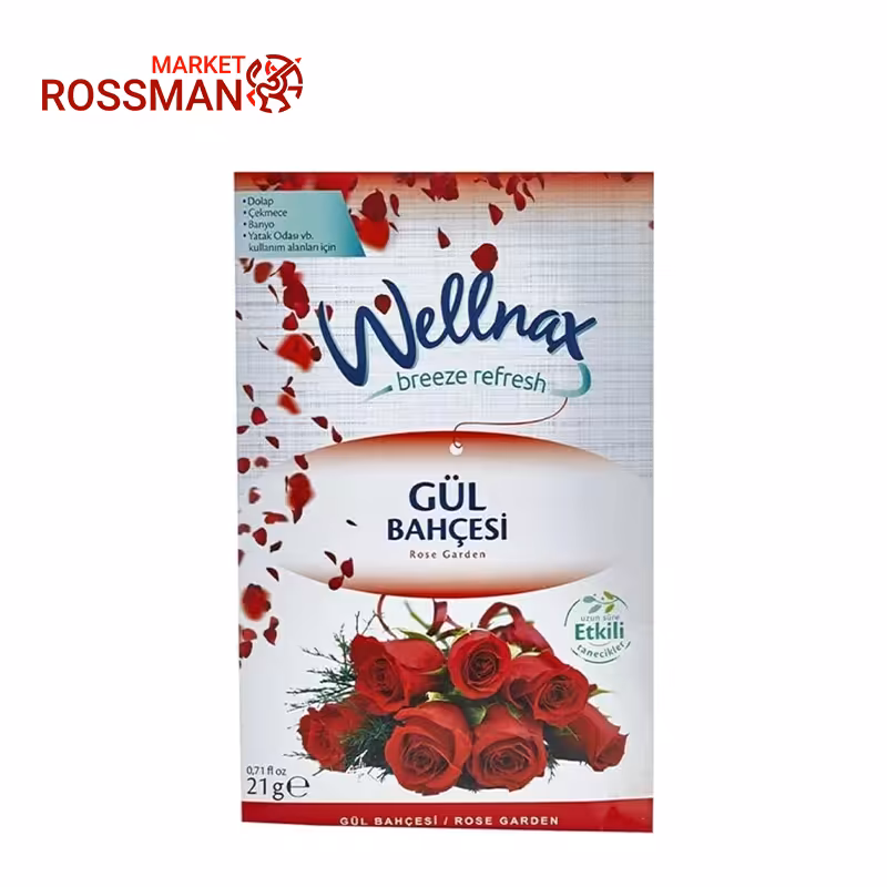خوشبو کننده هوا ولناکس Wellnox مدل گل رز حجم 21 گرم