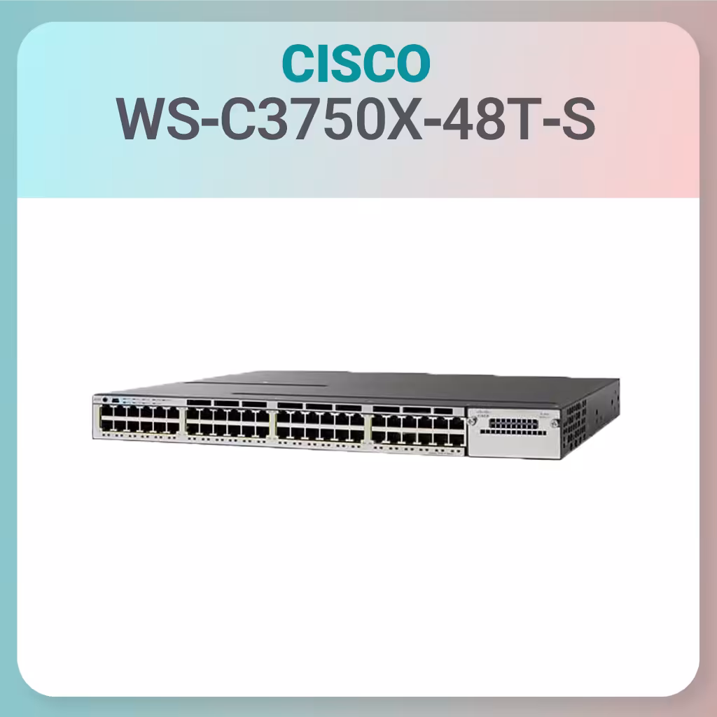 سوئیچ سیسکو کارکرده WS-C3750X-48T-S