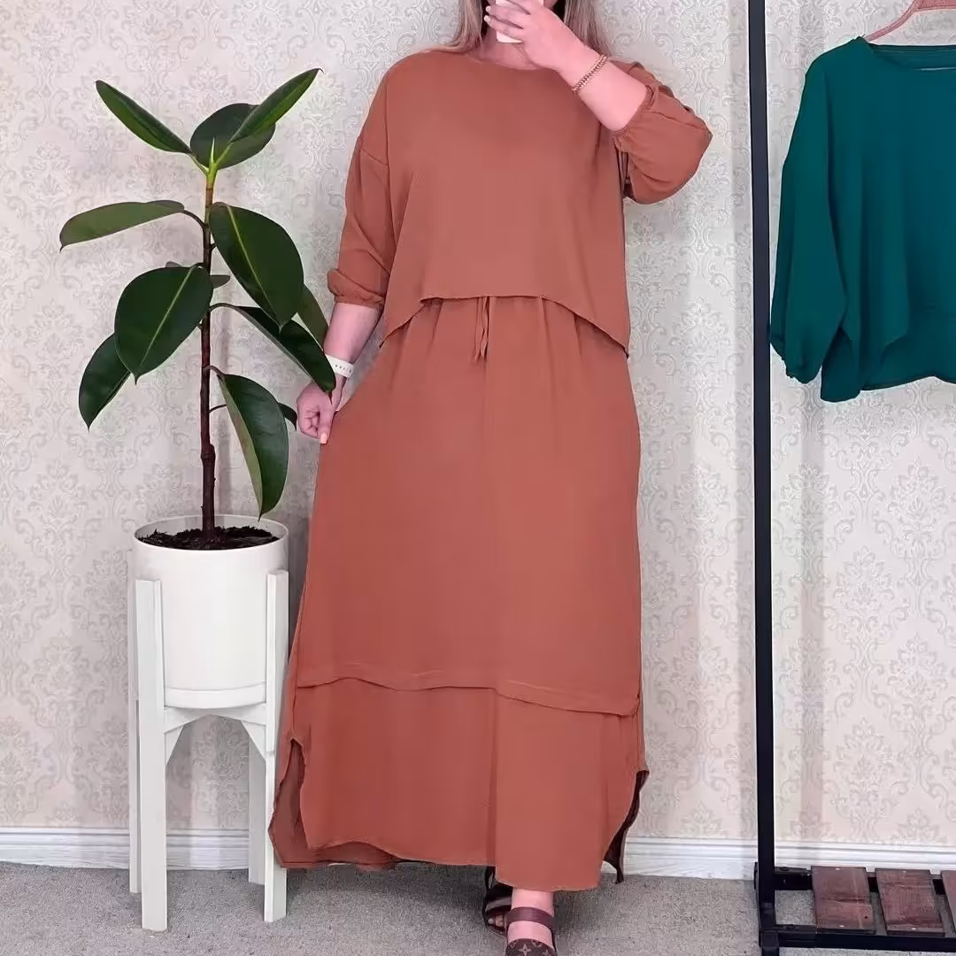 شومیز دامن بلند ابروبادی  