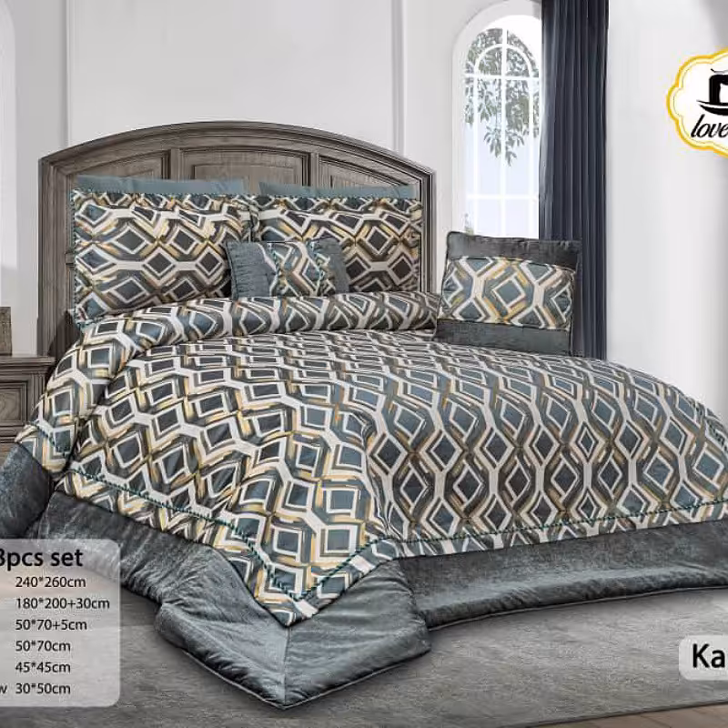 روتختی مخمل پنلی ترک درجه یک برند لاور هوم شیک و خاص قیطون دوزی شده....