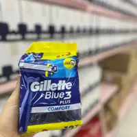 خودتراش مردانه 3 تیغ ژیلت مدل Blue 3 بسته 12 عددی