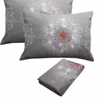 سرویس ملحفه سندس مدل قاصدک کد KF303 دونفره 3 تکه