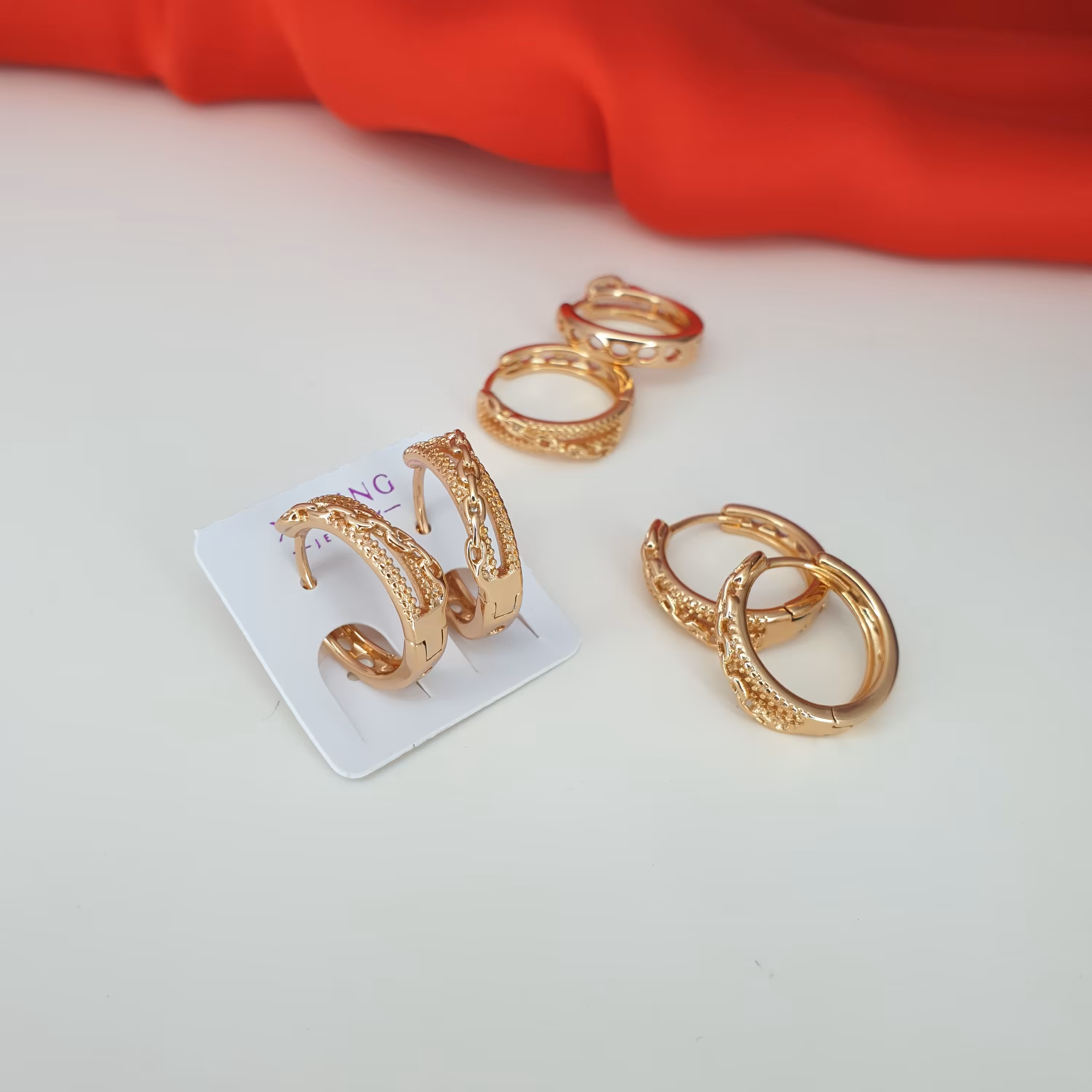 گوشواره حلقه ای بزرگ ژوپینگ
