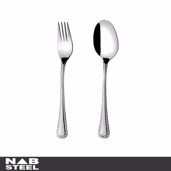 سرویس قاشق و چنگال ناب استیل 12 پارچه مدل برلین براق