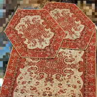 سه تیکه جلو مبلی طرح نگین لمه قرمز