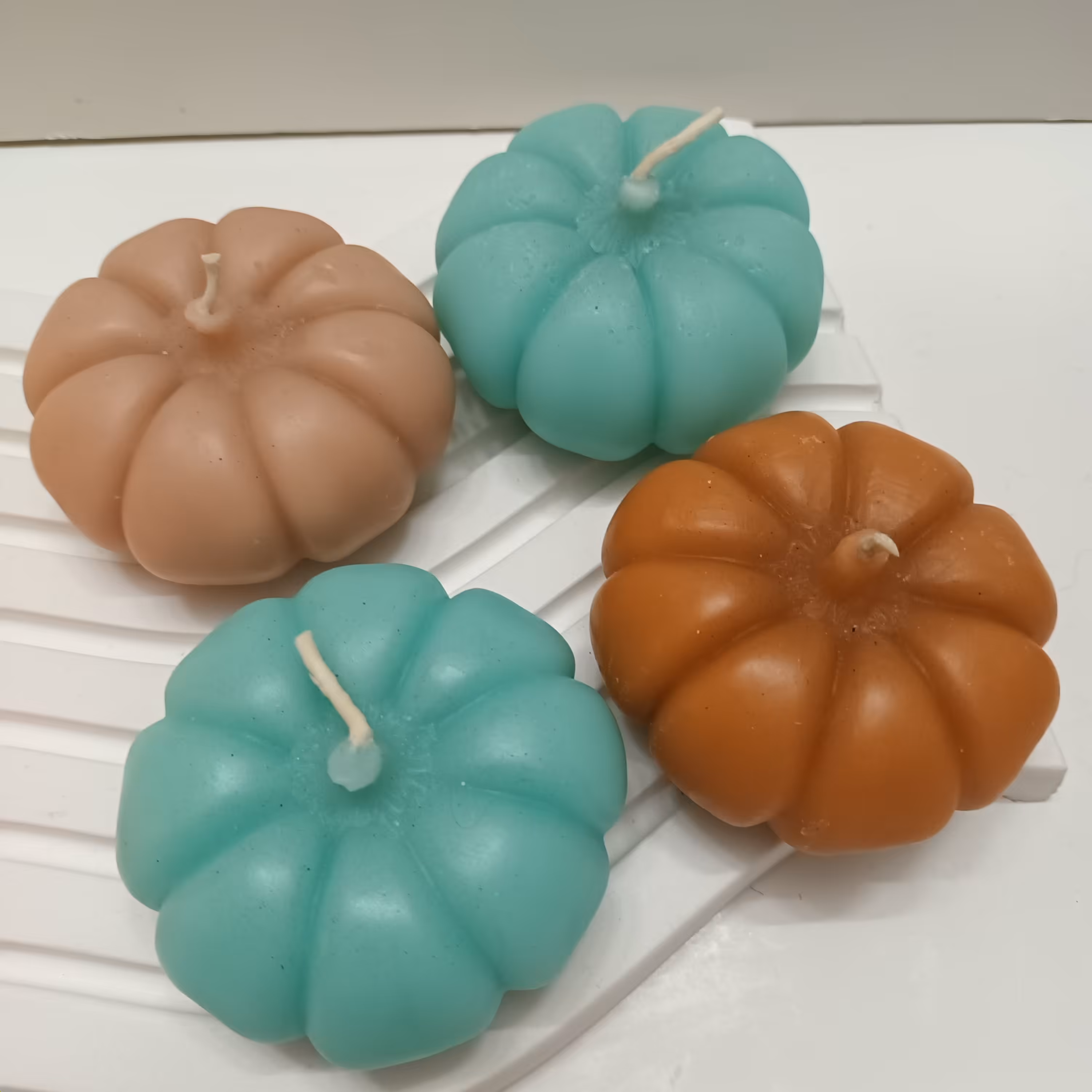 شمع کدو به قطر 8 سانت ، قابل سفارش به رنگ دلخواه، تک و تعداد