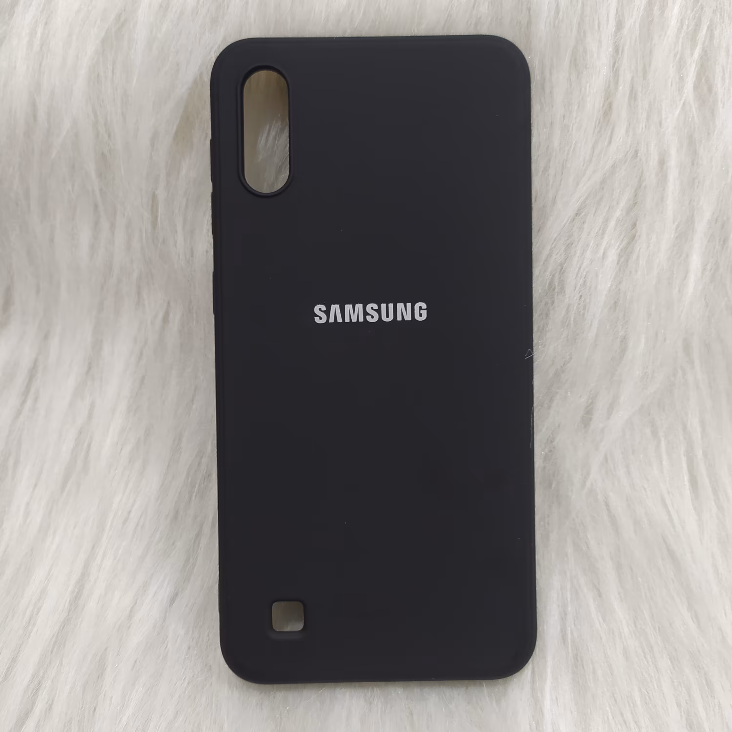 گارد سامسونگ A10 و M10 سیلیکونی داخل موکت لبه دار  رنگ مشکی