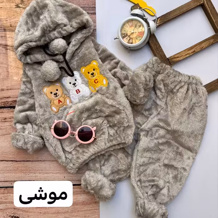 هودی شلوار اسپرت طرح سه خرس 