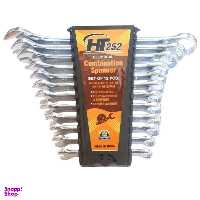مجموعه 12 عددی آچار یکسر تخت یکسر رینگی اچ تی مدل HT0-252