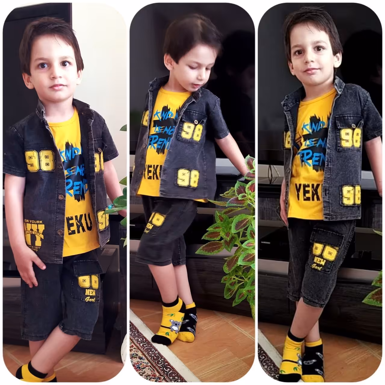 سه تیکه لی ذغالی