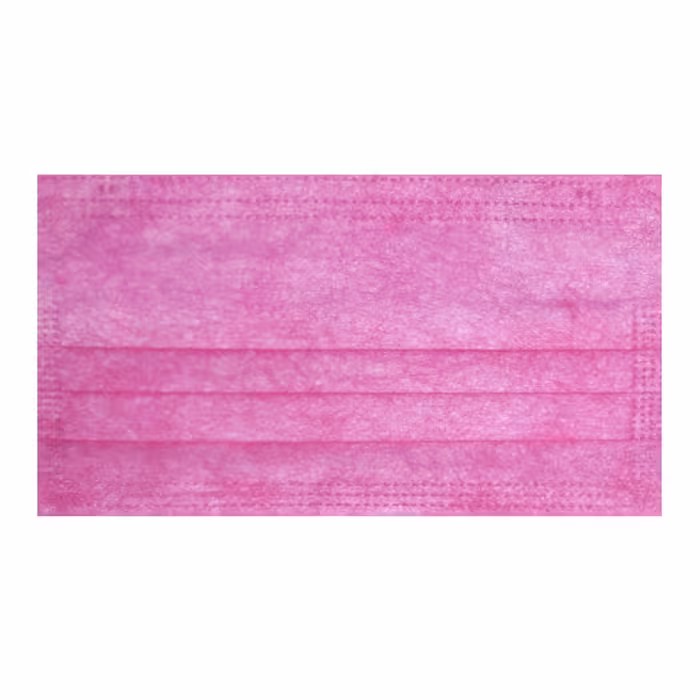 ماسک سه لایه پزشکی ارمغان رنگ صورتی تیره جعبه 50 عددی 