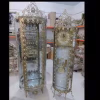 ساعت ایستاده برنزی مدل گل رز