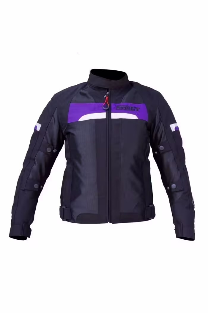 کاپشن موتورسوار بنفش زنانه FORTE GT کت INFERNO 2001072 3 LAYER 4 SEASON COAT MOTOZADE