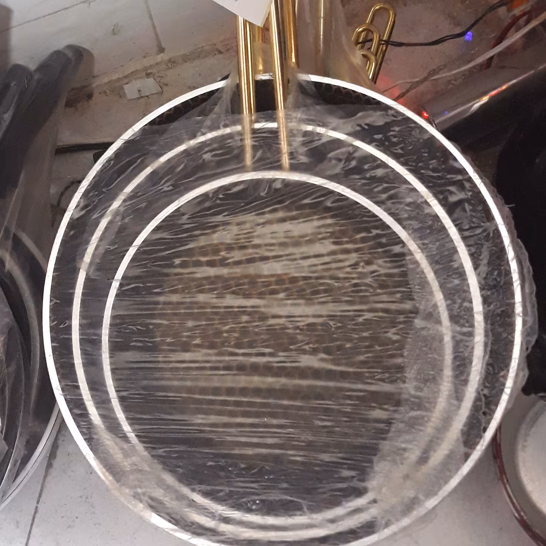 سرویس ماهیتابه تک دسته طلایی لانه زنبوری 