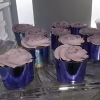 کاپ کیک ساده و شکلاتی